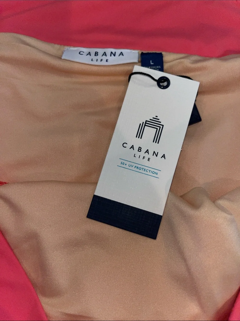 Cabana Life Coral Classic Swim Skirt NWT | size large